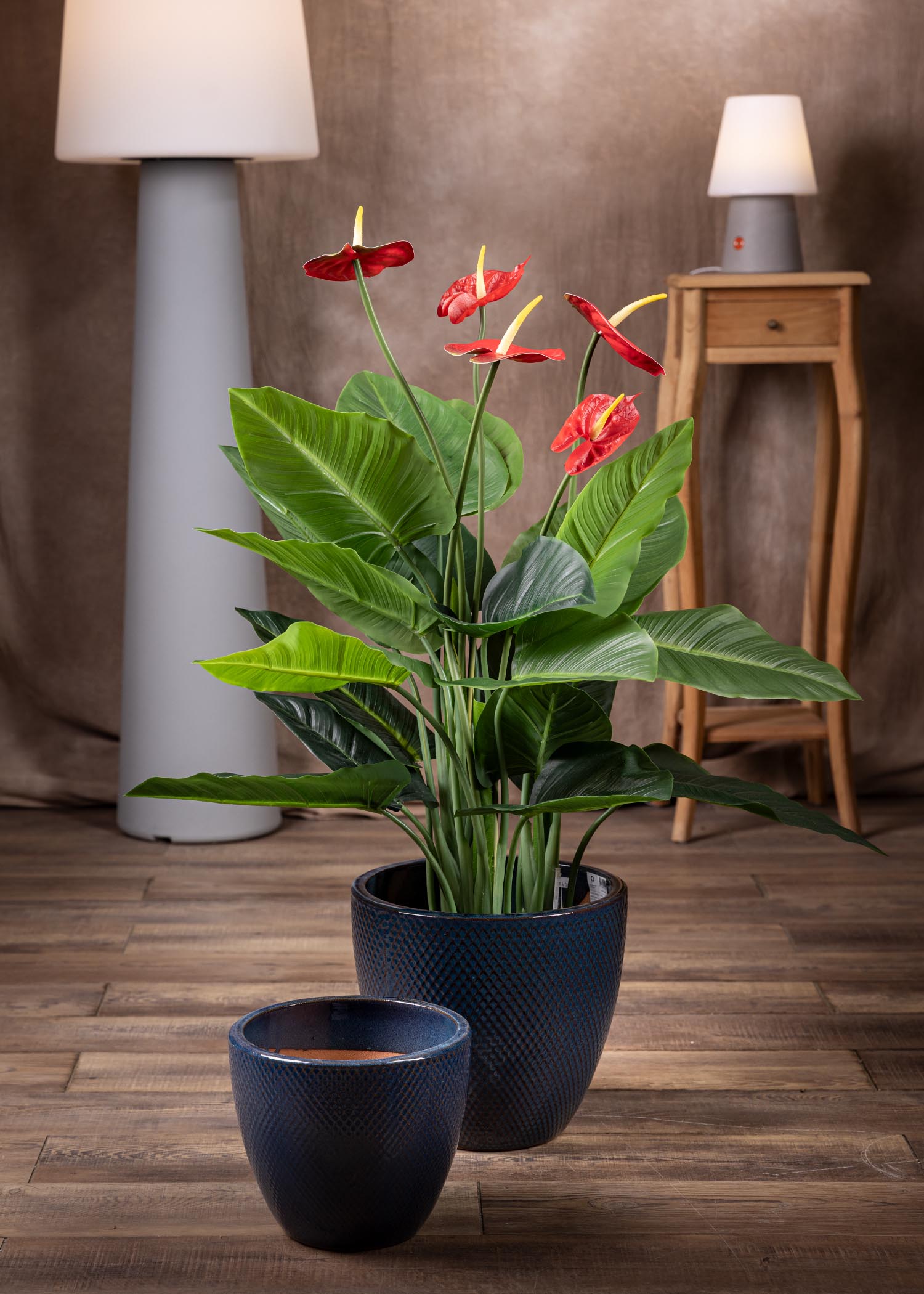 pianta-anthurium-rosso-artificiale-vista-laterale