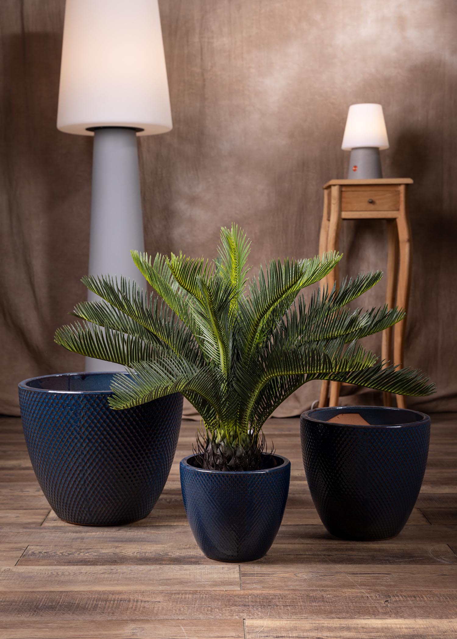 Palma Cycas artificiale – dettaglio fogliame realistico