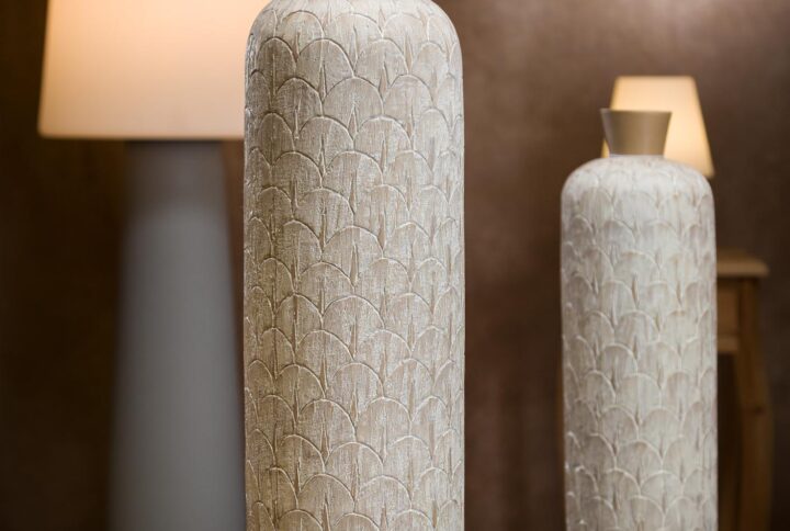 vasi in ceramica per interni stretti vista frontale