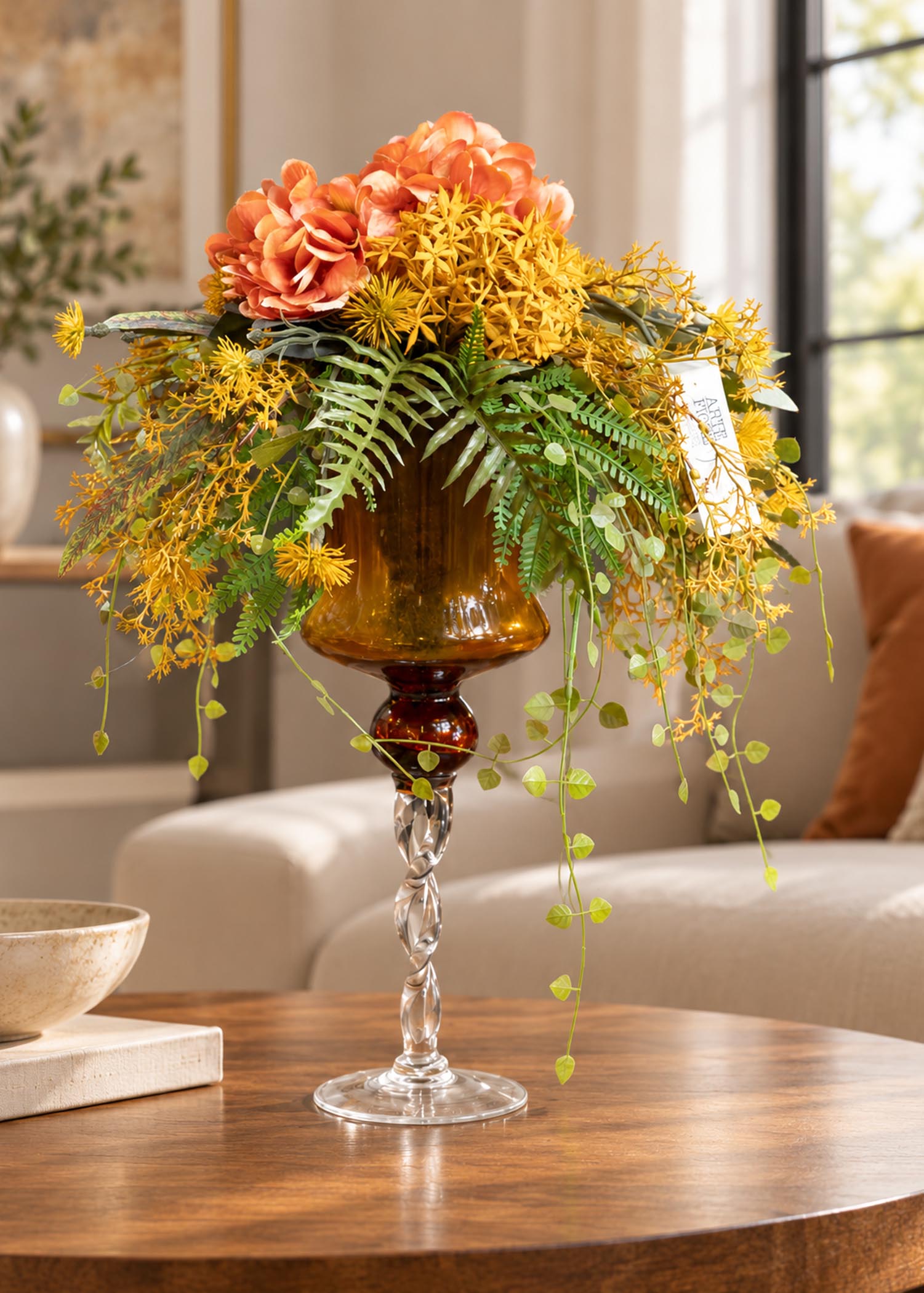 Composizione di fiori artificiali elegante Arte Fiore, vista completa