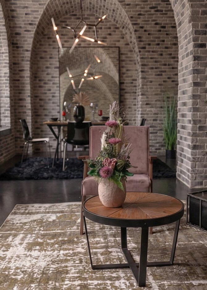 Composizione di fiori artificiali per arredamento Arte Fiore amb