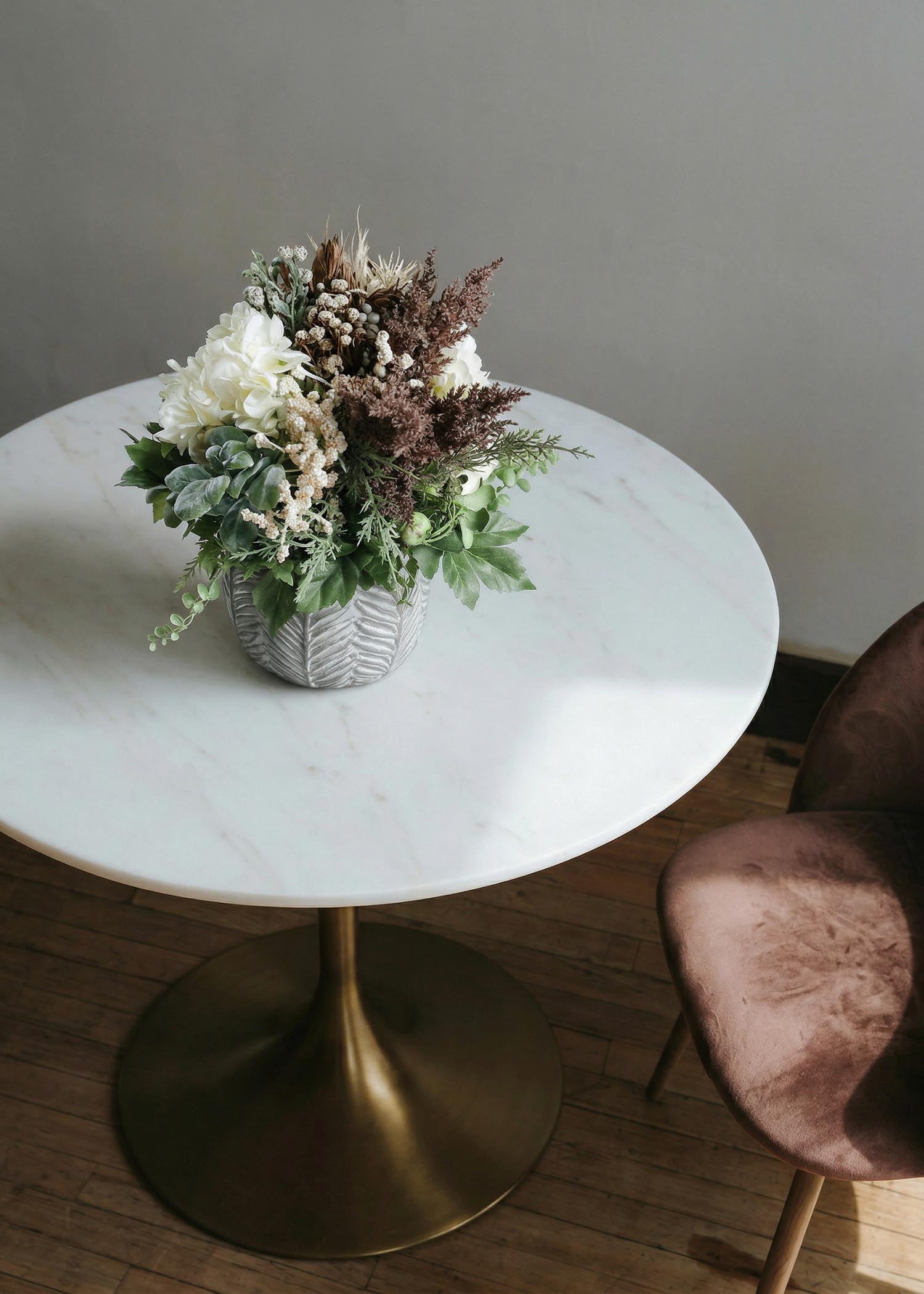 Composizione fiori artificiali Arte Fiore dettaglio composizione