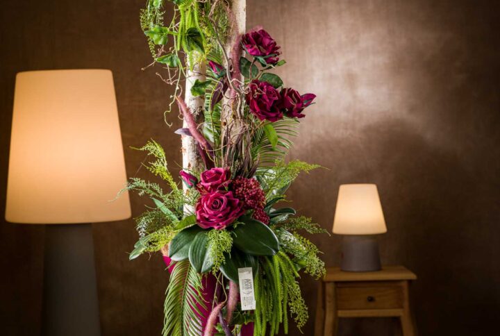 Composizione-Fiori-Finti-Arredamento-Frontale