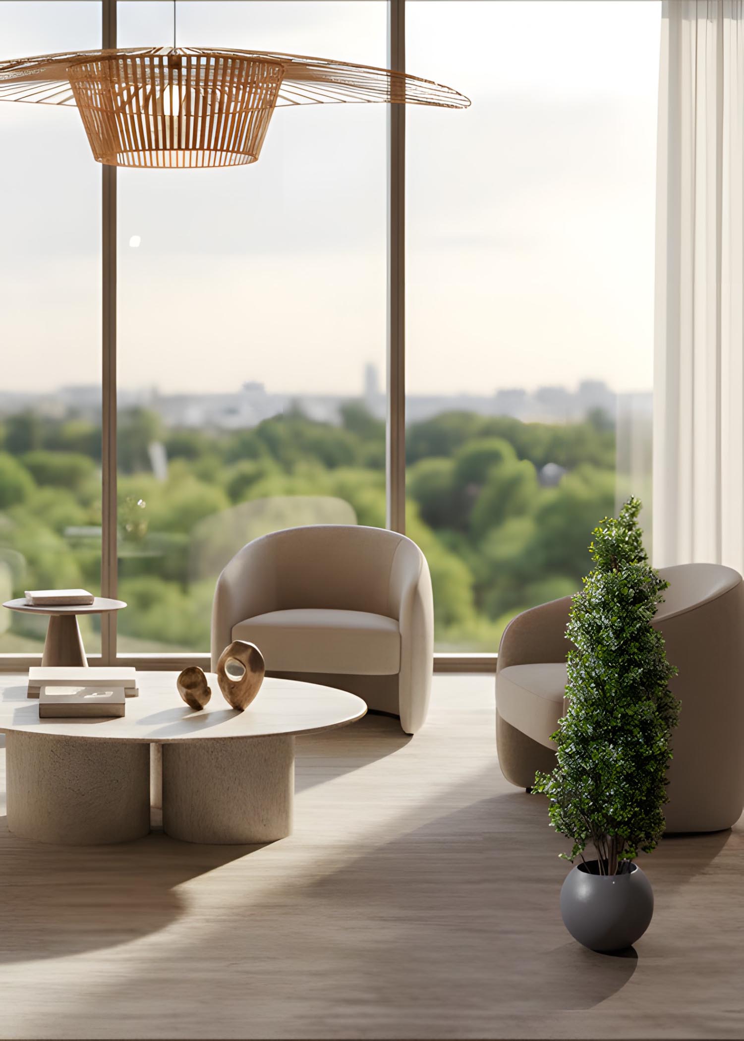 Bosso artificiale in ambientazione decorativa