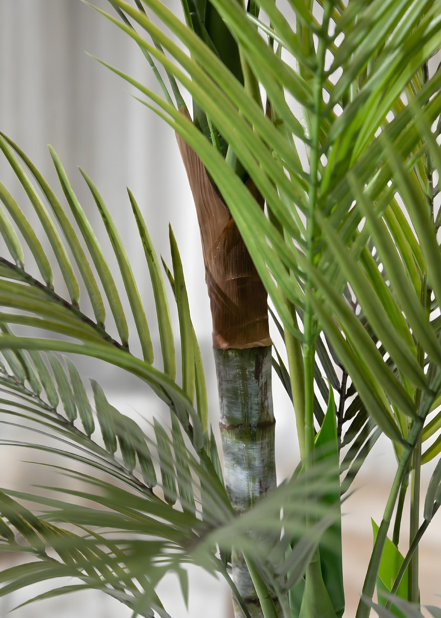 Palma Kenzia Artificiale Arte Fiore dettaglio tronco e foglie