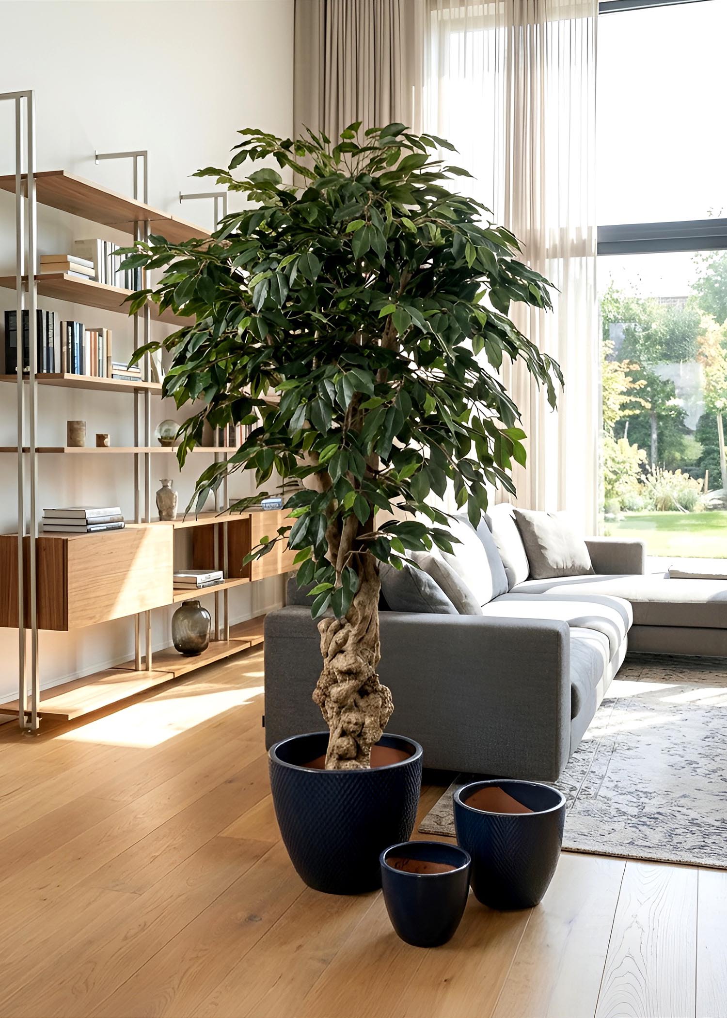 ficus-pianta-artificiale-soggiorno-tronco