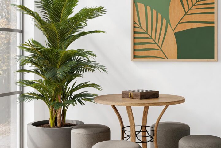 Kenzia artificiale alta 180 cm realistica in vaso decorativo