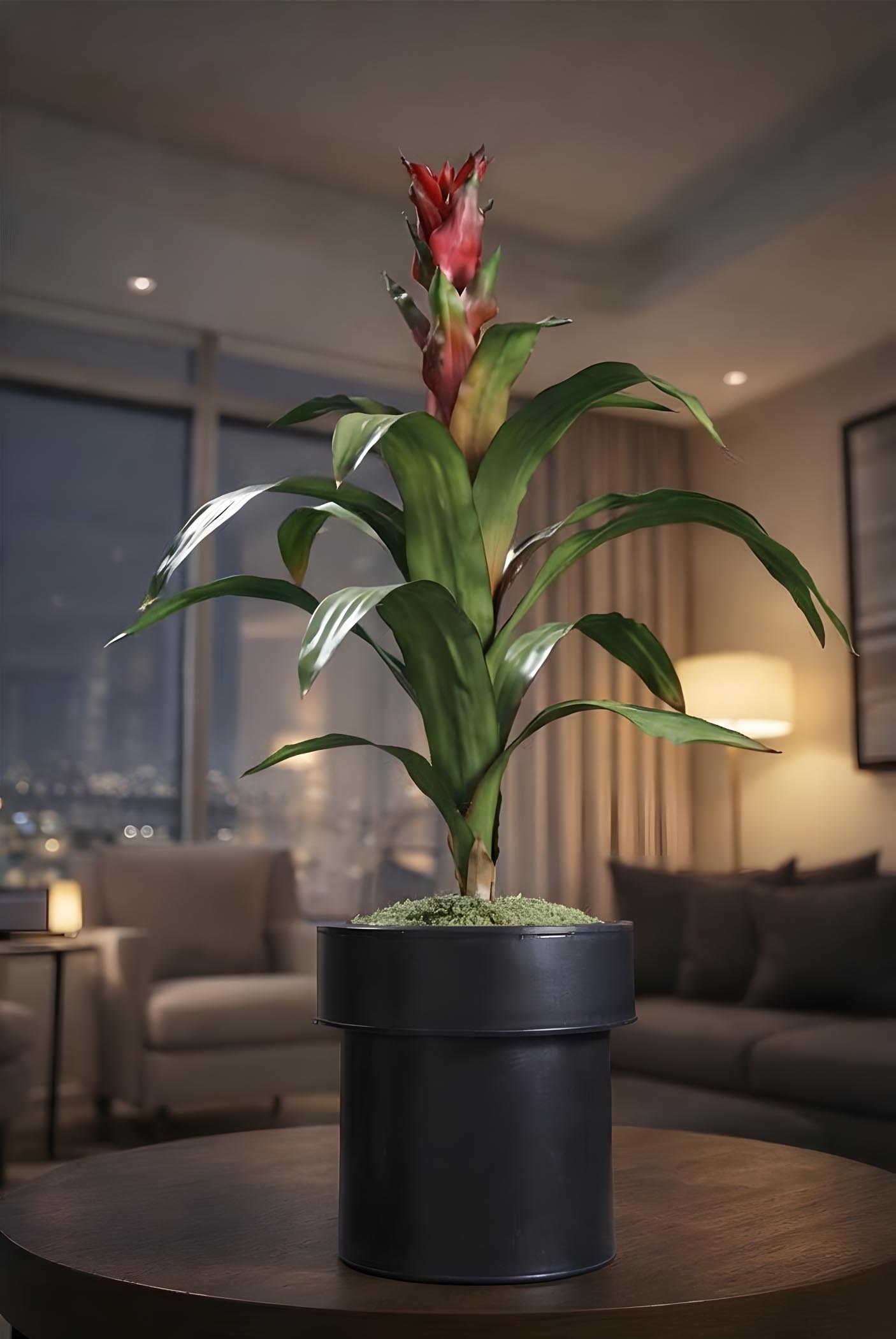 pianta tropicale artificiale Arte Fiore vista frontale